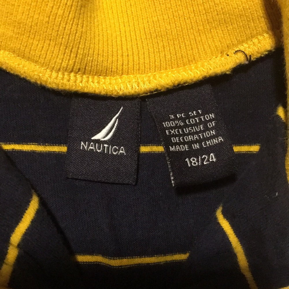 NAUTICA Pullover - Navy & Yellow - Picture 4 of 4